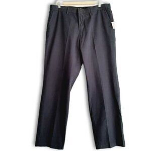 CIGLIANO / 100% Cotton Classic Fit Flat Front Chino Pants Navy Men's 38 Flawed